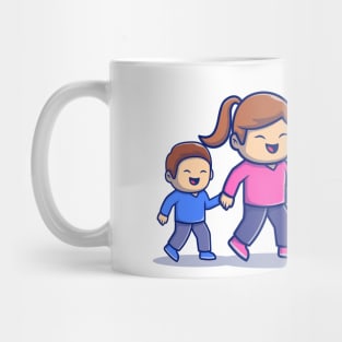 Cute Family Walking Mug